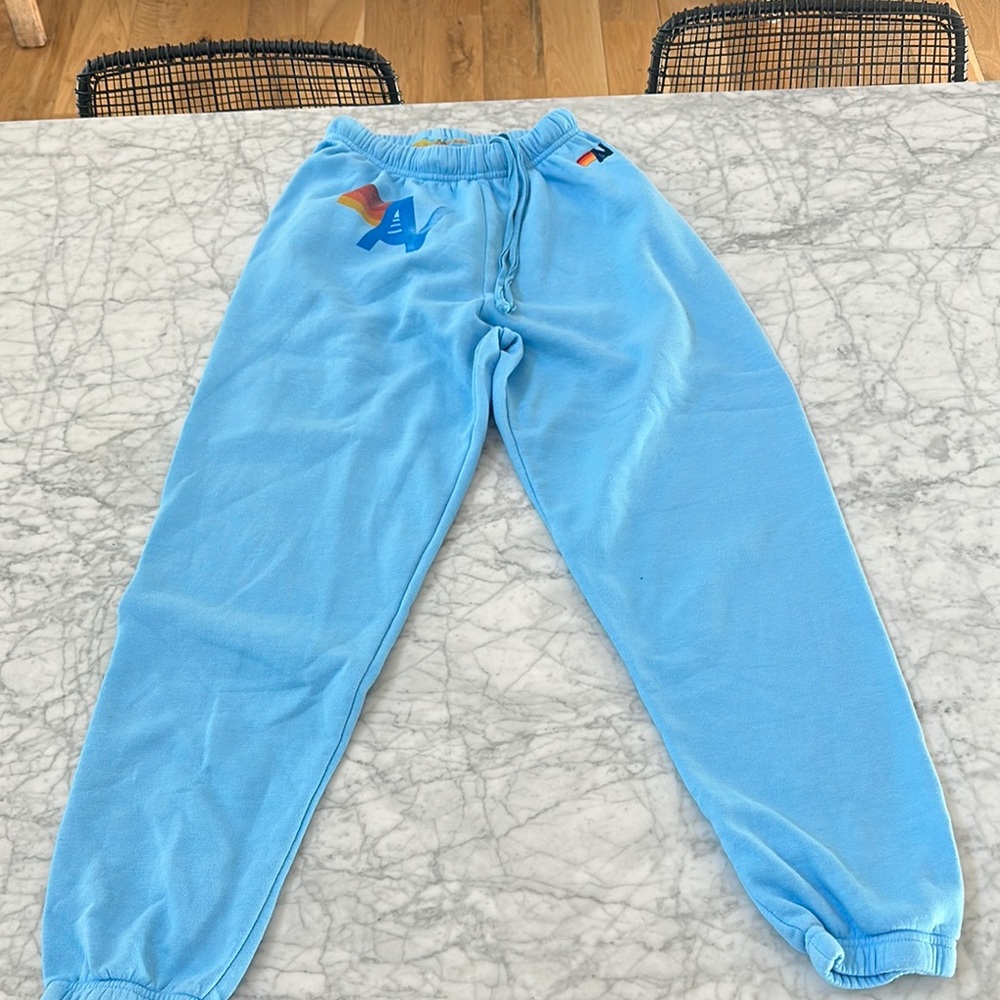 Aviator Nation Blue Logo Sweatpants - XS